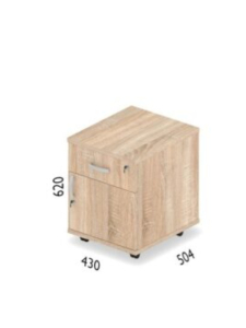 Kontener z szufladą i szafką