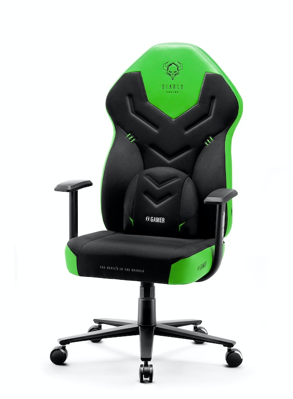 Fotel gamingowy Diablo X-Gamer 2.0 Normal Size: Green emerald | Meble DUO 1344 2 fotel gamingowy diablo x gamer 2.0 normal size green emerald