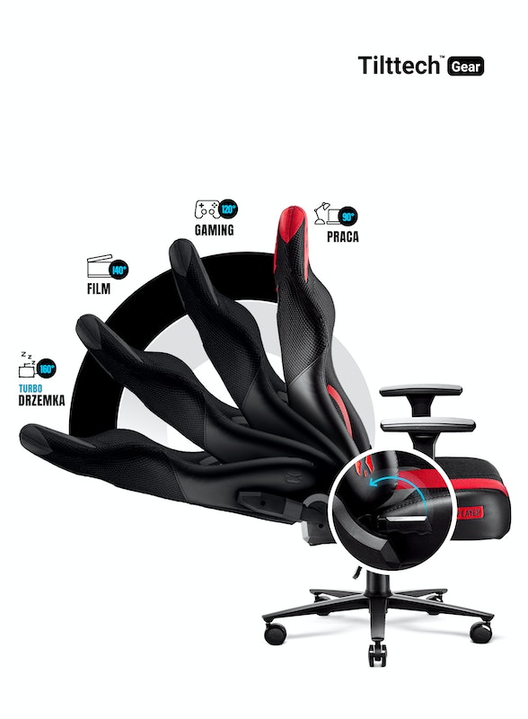 Fotel gamingowy Diablo X-Player 2.0 materiałowy King Size: Karmazynowo-antracytowy | Meble DUO 1562 2 fotel gamingowy diablo x player 2.0 materialowy king size karmazynowo antracytowy