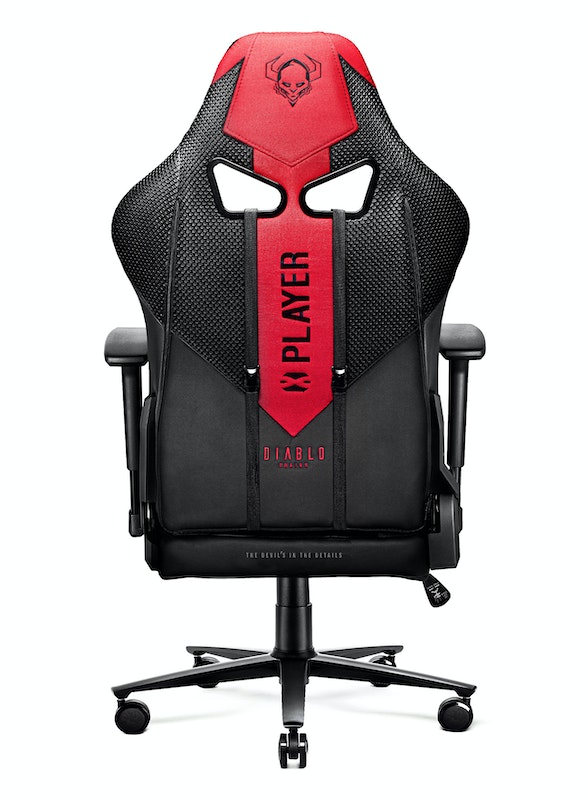 Fotel gamingowy Diablo X-Player 2.0 materiałowy King Size: Karmazynowo-antracytowy | Meble DUO 2454 2 fotel gamingowy diablo x player 2.0 materialowy king size karmazynowo antracytowy