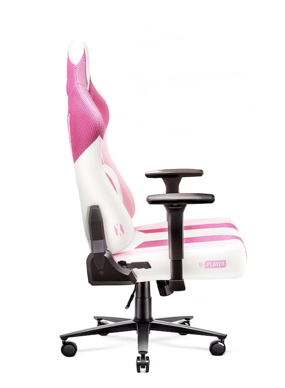 Fotel gamingowy Diablo X-Player 2.0 materiałowy Normal Size: Marshmallow Pink | Meble DUO 3225 2 fotel gamingowy diablo x player 2.0 materialowy normal size marshmallow pink