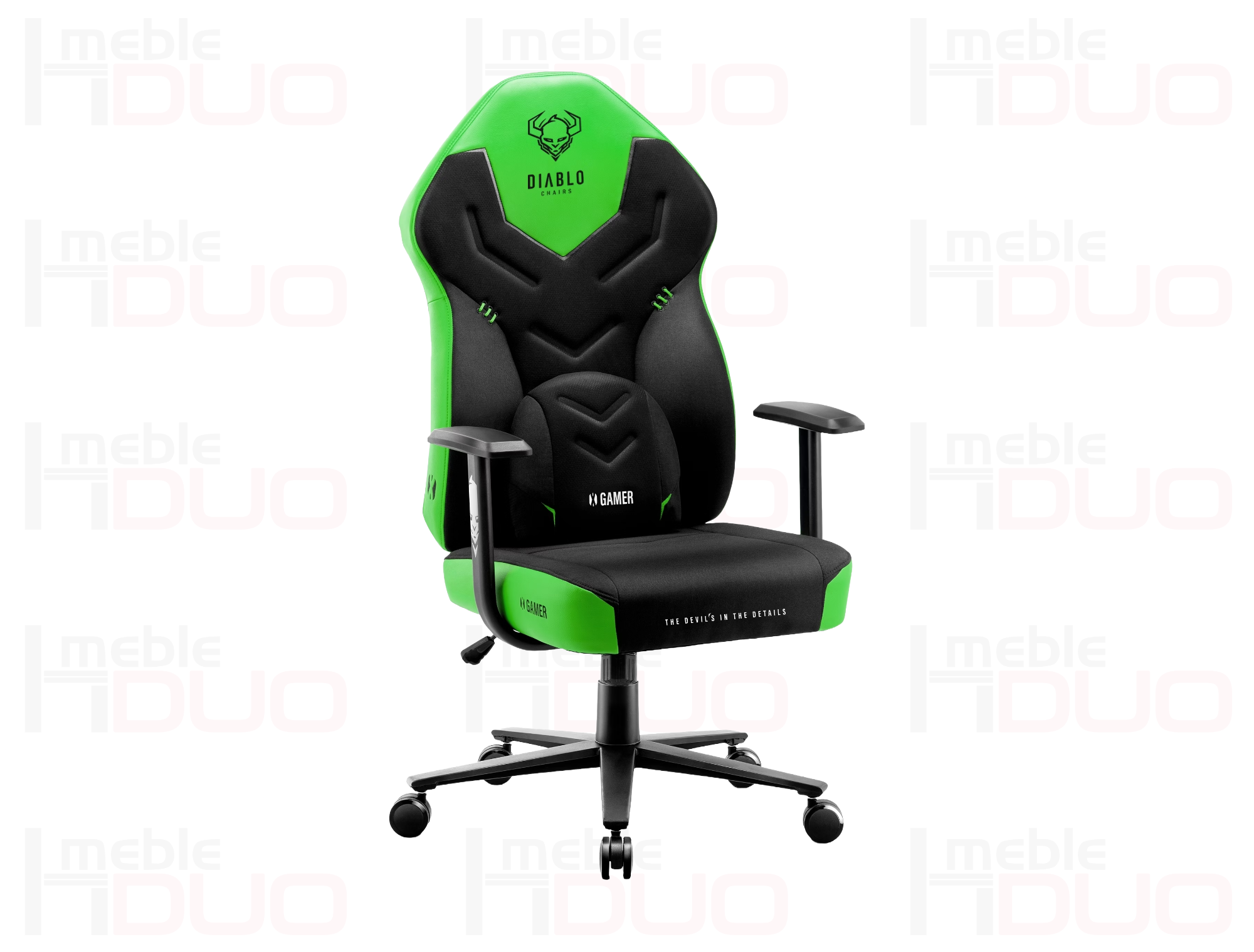 Fotel gamingowy Diablo X-Gamer 2.0 Normal Size: Green emerald | Meble DUO Fotel gamingowy Diablo X Gamer 2.0 Normal Size Green emerald