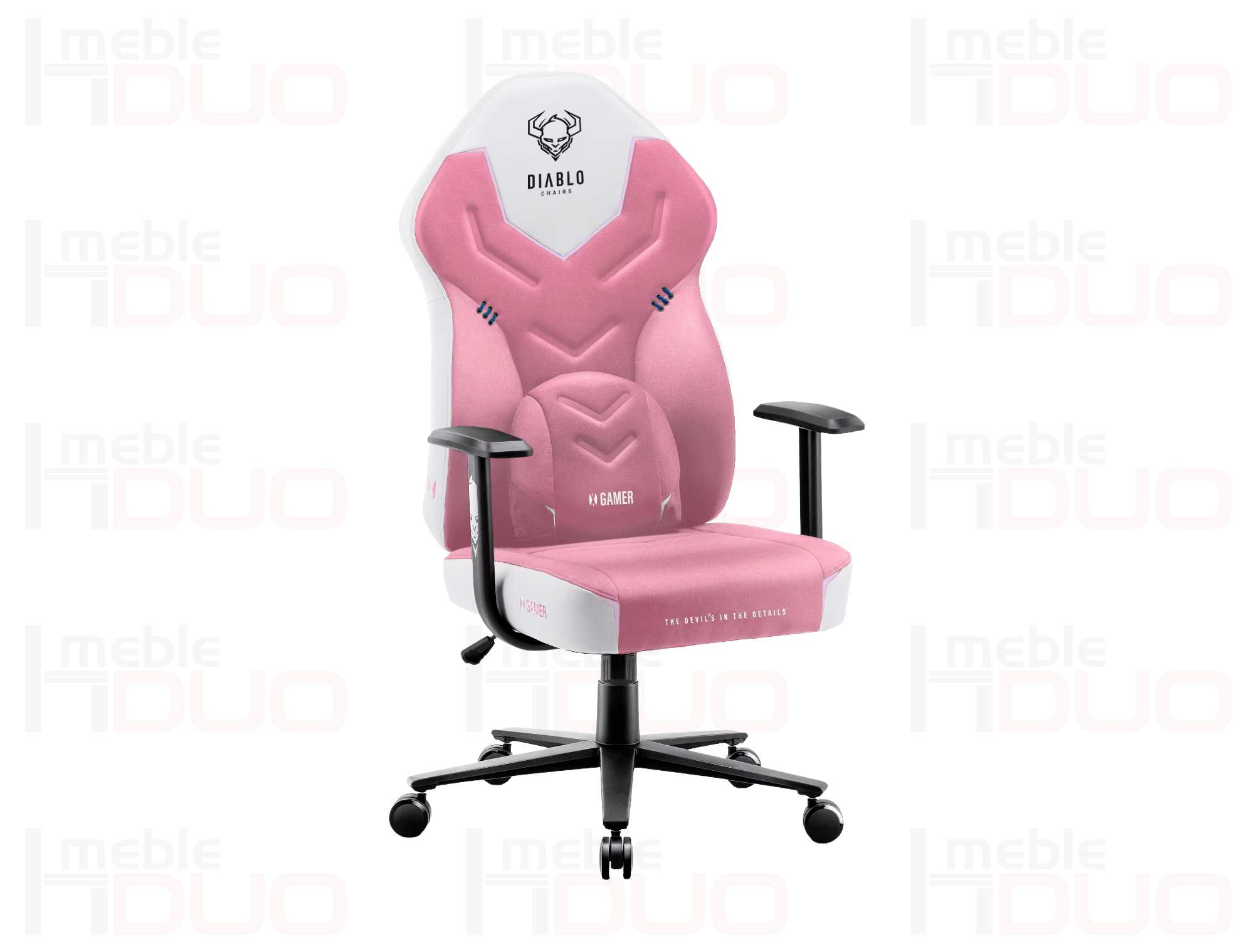Fotel gamingowy Diablo X-Gamer 2.0 Normal Size: Marshmallow Pink | Meble DUO Fotel gamingowy Diablo X Gamer 2.0 Normal Size Marshmallow Pink