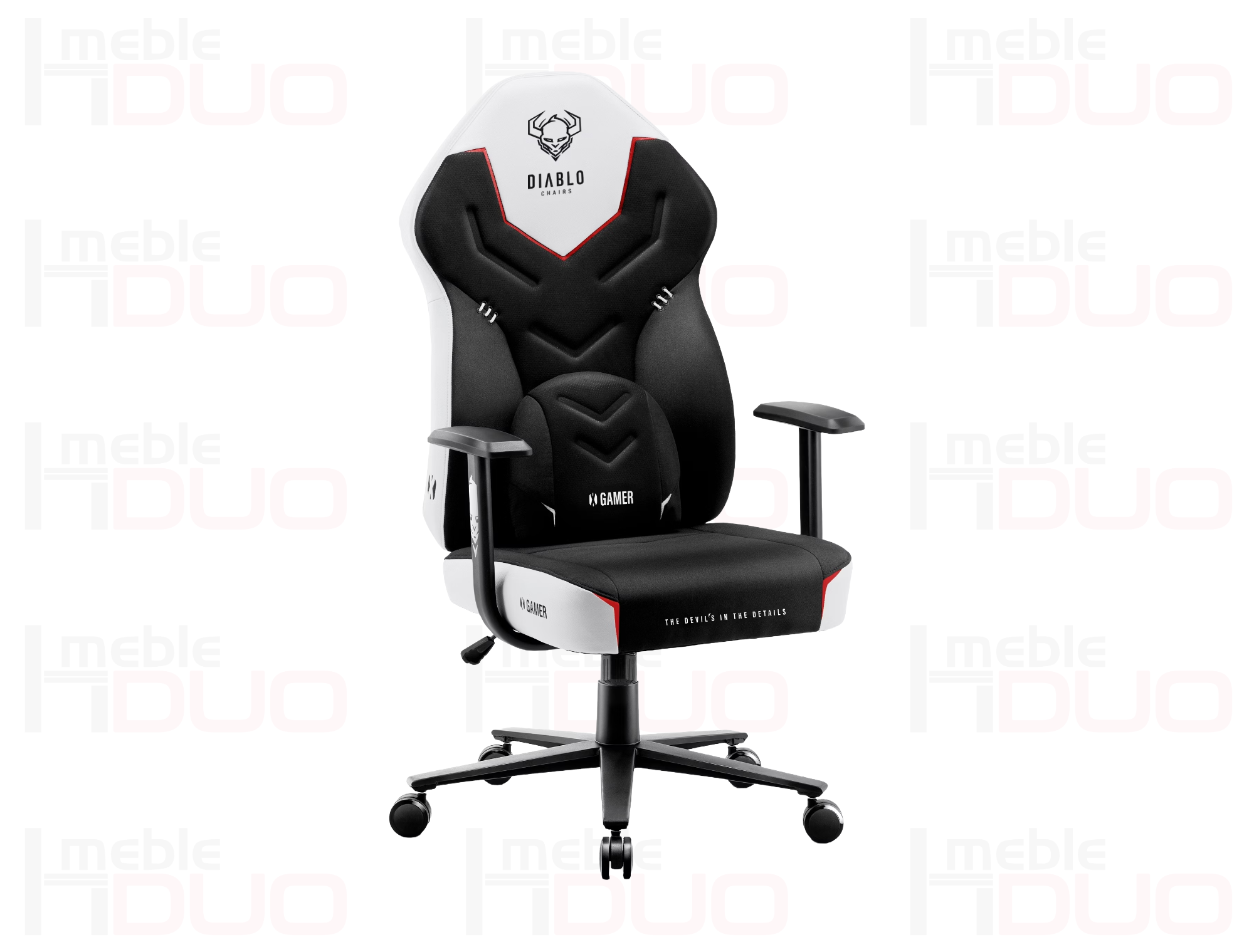 Fotel gamingowy Diablo X-Gamer 2.0 Normal Size: Snow white | Meble DUO Fotel gamingowy Diablo X Gamer 2.0 Normal Size Snow white