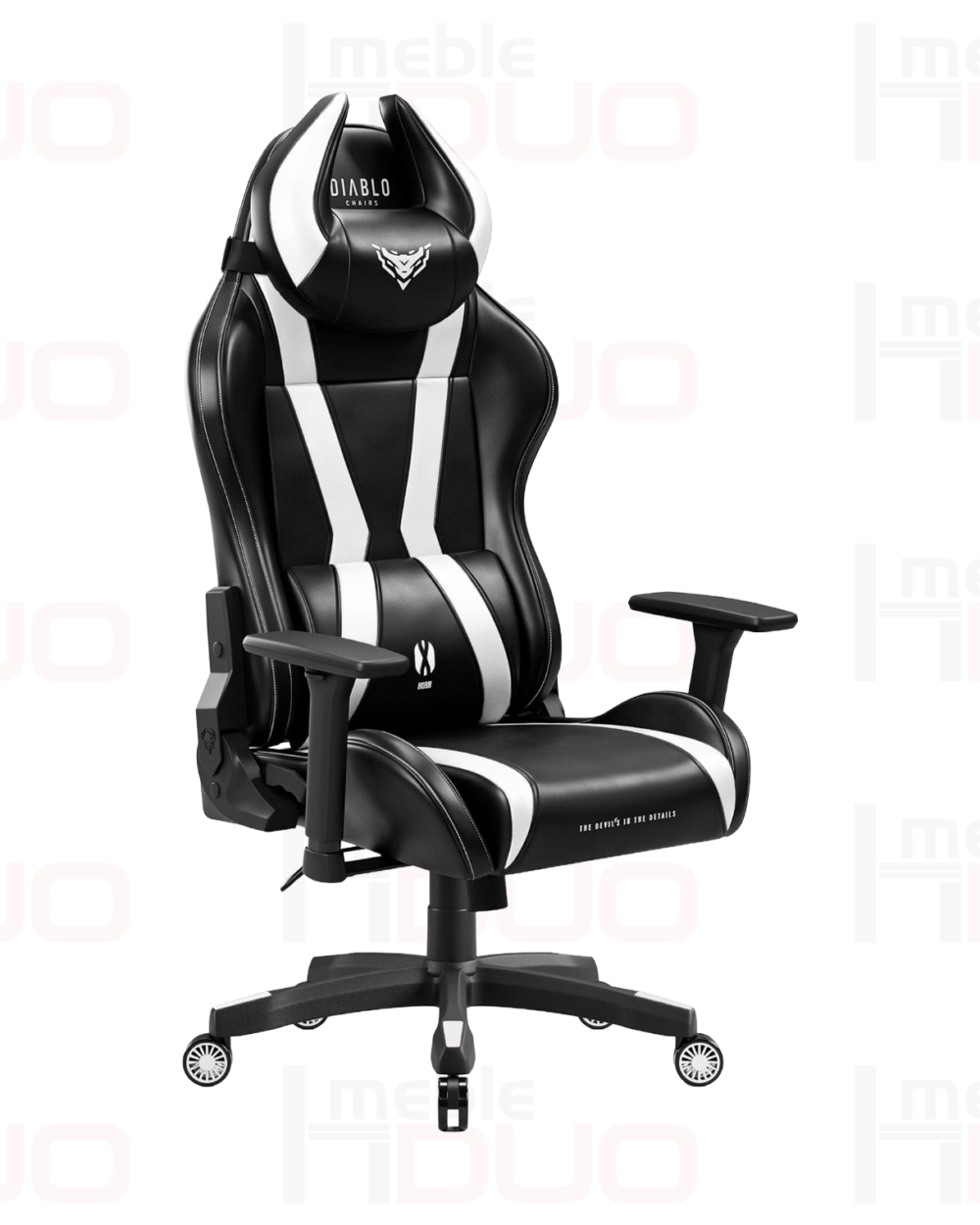 Promocje | Meble DUO Fotel gamingowy Diablo X Horn 2.0 Normal Size czarno bialy