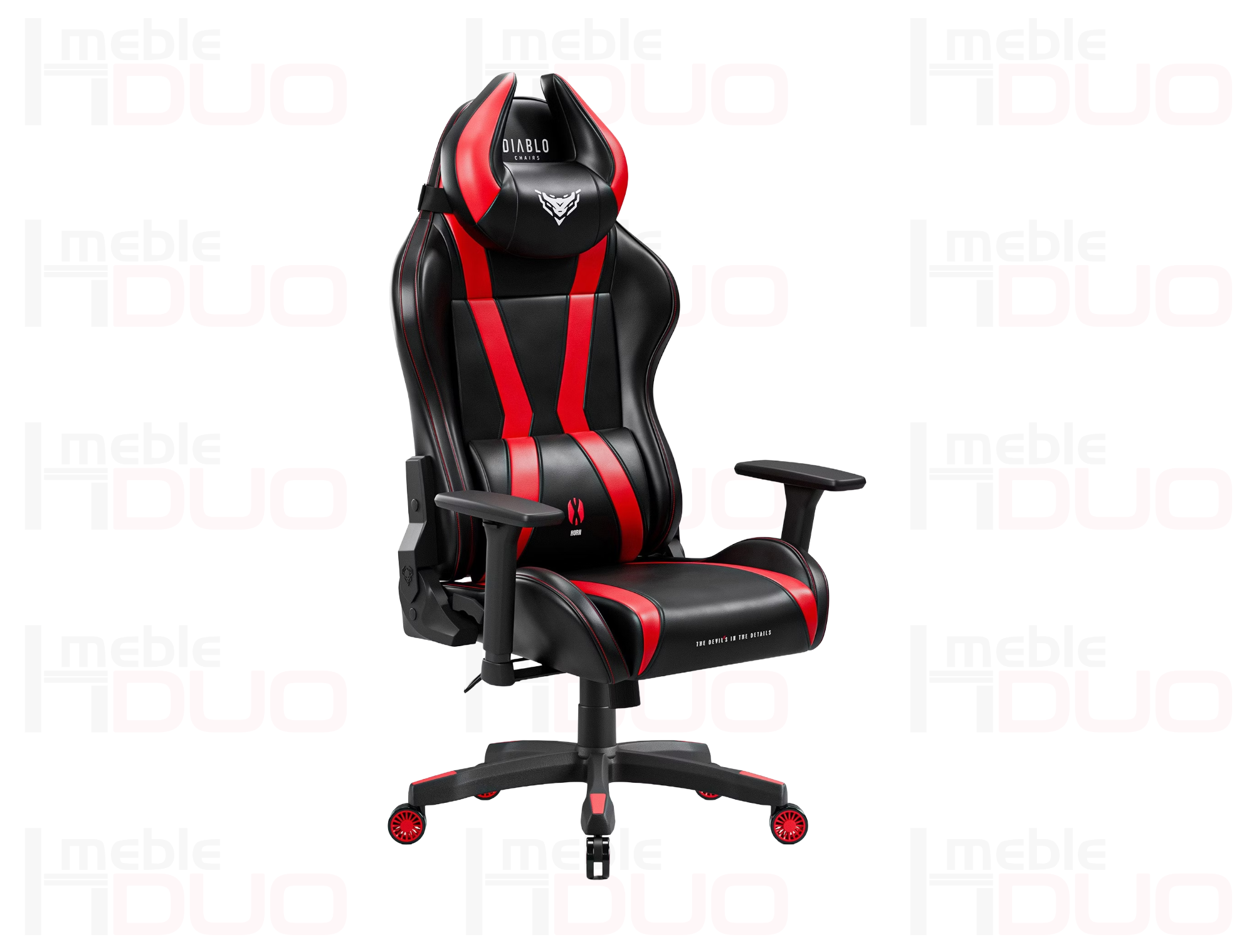 Fotel gamingowy Diablo X-Horn 2.0 Normal Size czarno-czerwony | Meble DUO Fotel gamingowy Diablo X Horn 2.0 Normal Size czarno czerwony