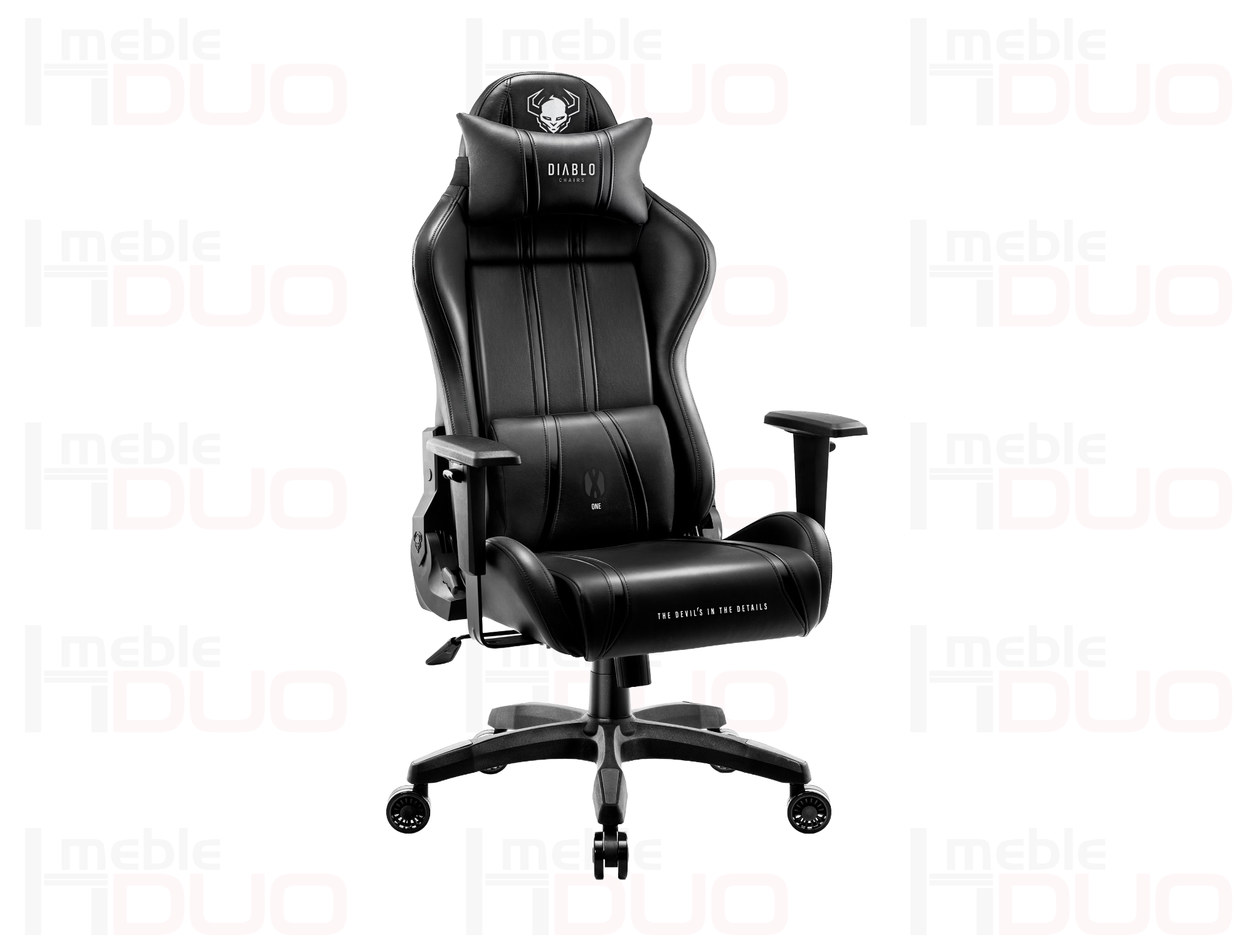 Fotel gamingowy Diablo X-One 2.0 King Size: Czarno-czarny | Meble DUO Fotel gamingowy Diablo X One 2.0 King Size Czarno czarny