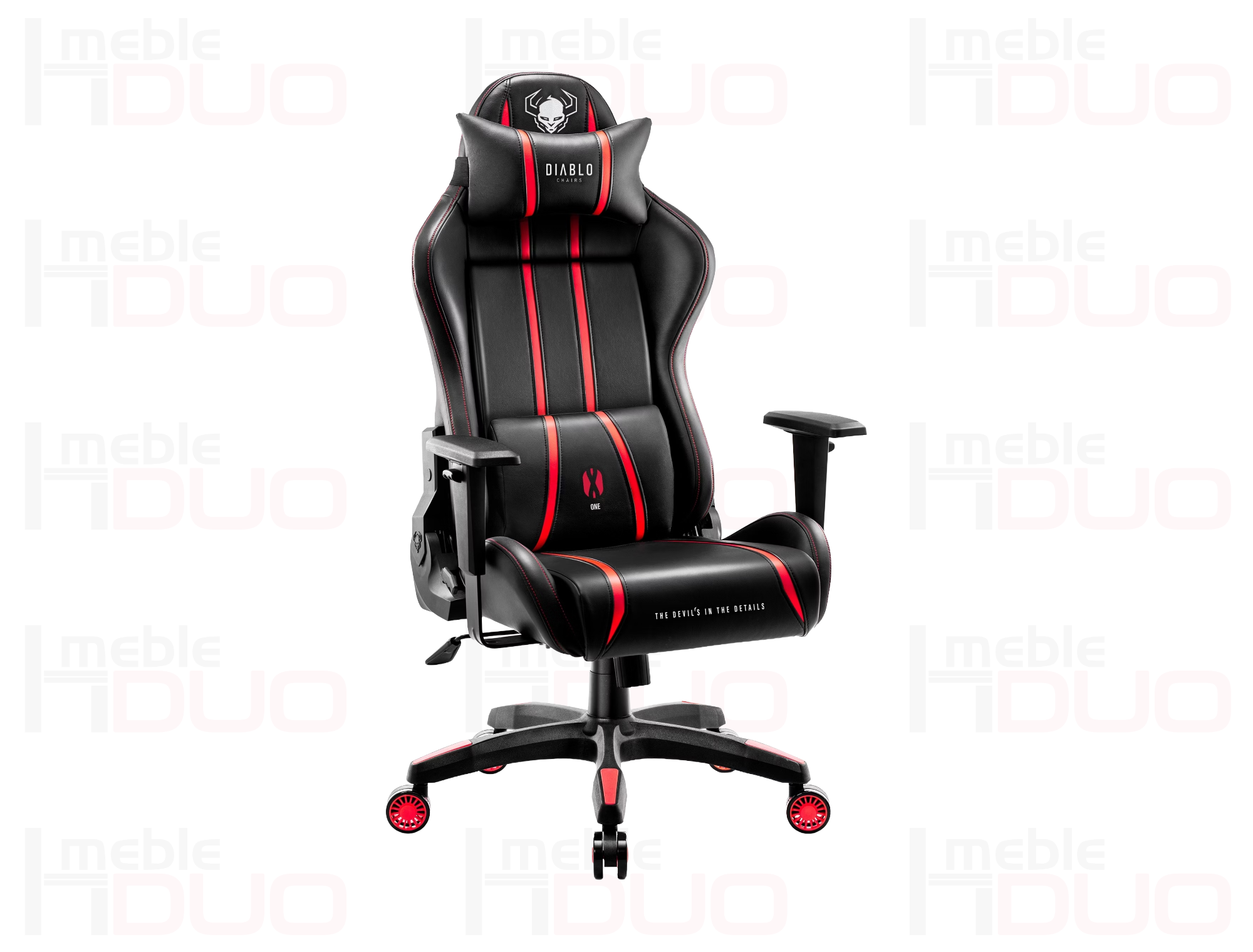 Fotel gamingowy Diablo X-One 2.0 King Size: Czarno-czerwony | Meble DUO Fotel gamingowy Diablo X One 2.0 King Size Czarno czerwony