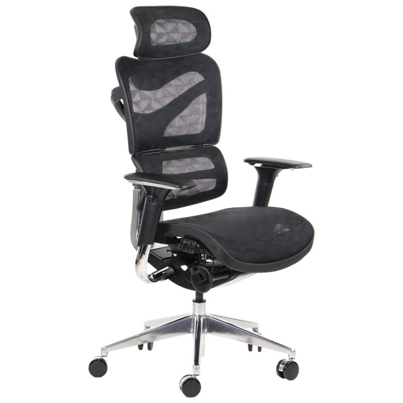 ErgoNew S7 - czarny  SIEDZISKO SIATKOWE - obrazek 3