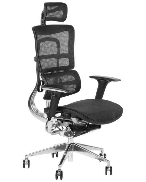 ErgoNew S8 - czarny  SIEDZISKO SIATKOWE