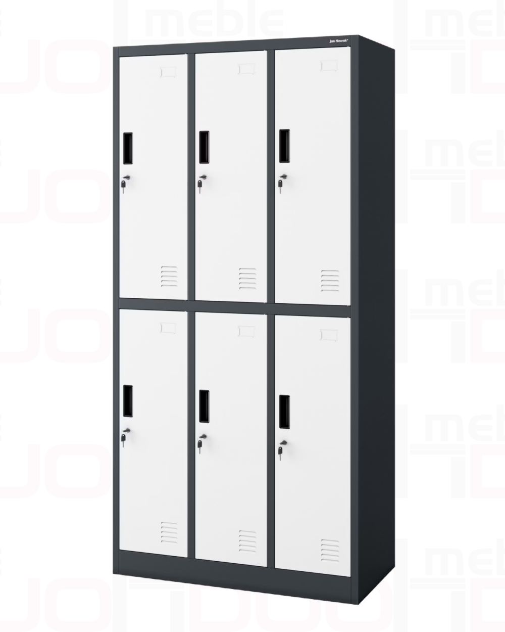 Szafa socjalna BHP ubraniowa 6-drzwiowa IGOR 900 x 1850 x 450 mm