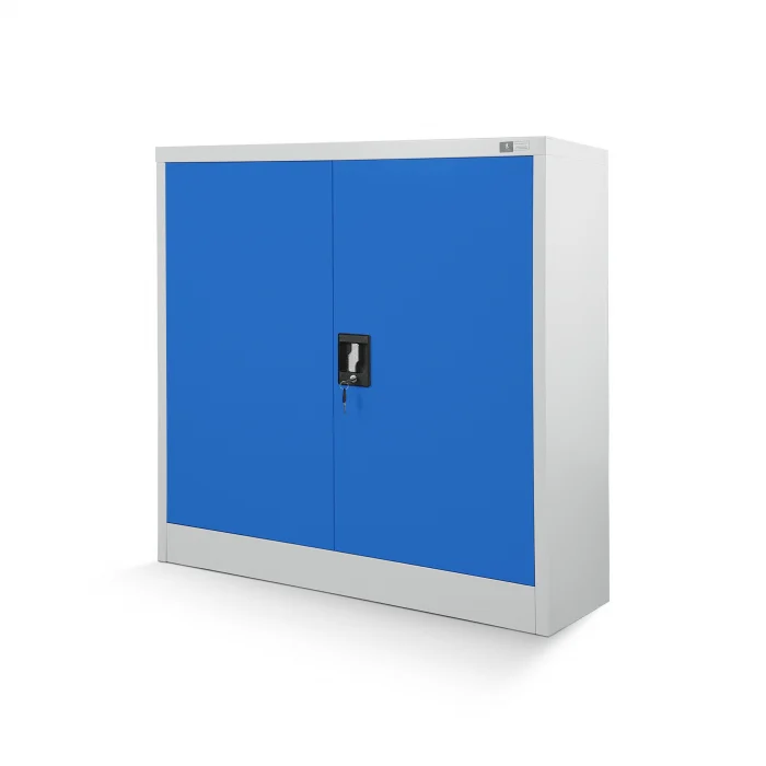 Metalowa niska szafka BEATA, 900 x 930 x 400 mm | Meble DUO beata szaro niebieska 010d24