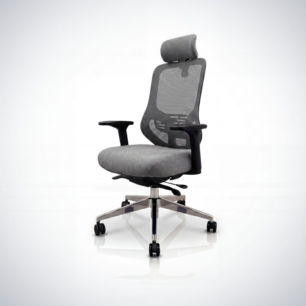 Fotel biurowy ergonomiczny z siatką ciemnoszary: AXIS | Meble DUO 2516 axis mesh dark grey 01