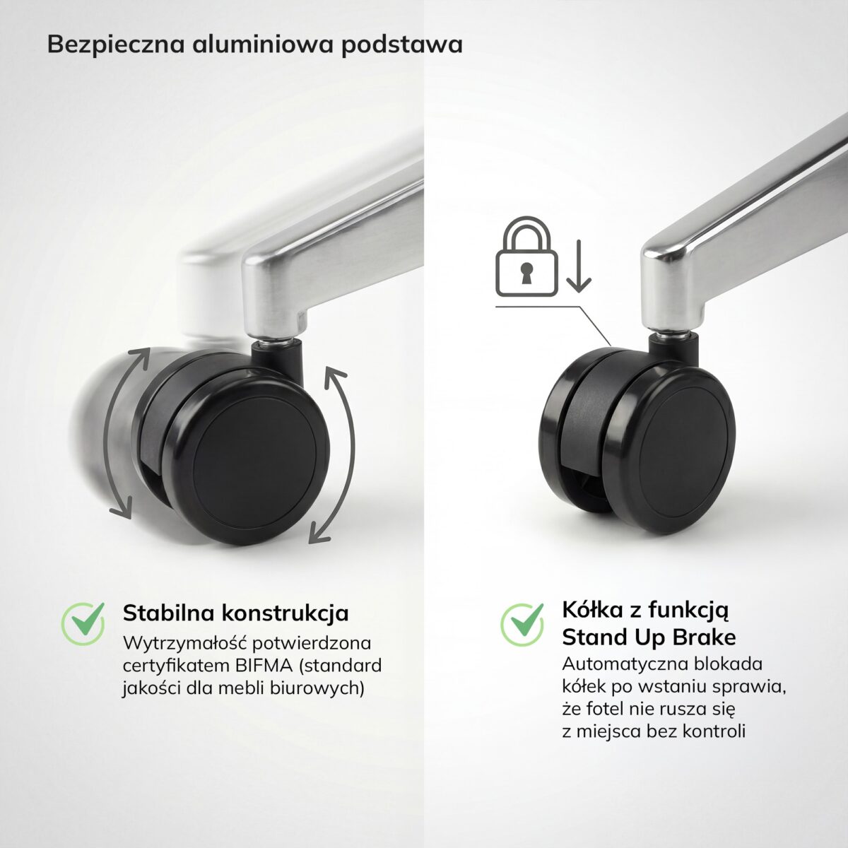 Fotel biurowy ergonomiczny obrotowy szary: VECTOR | Meble DUO 2523 vector fabric grey feature pl 02