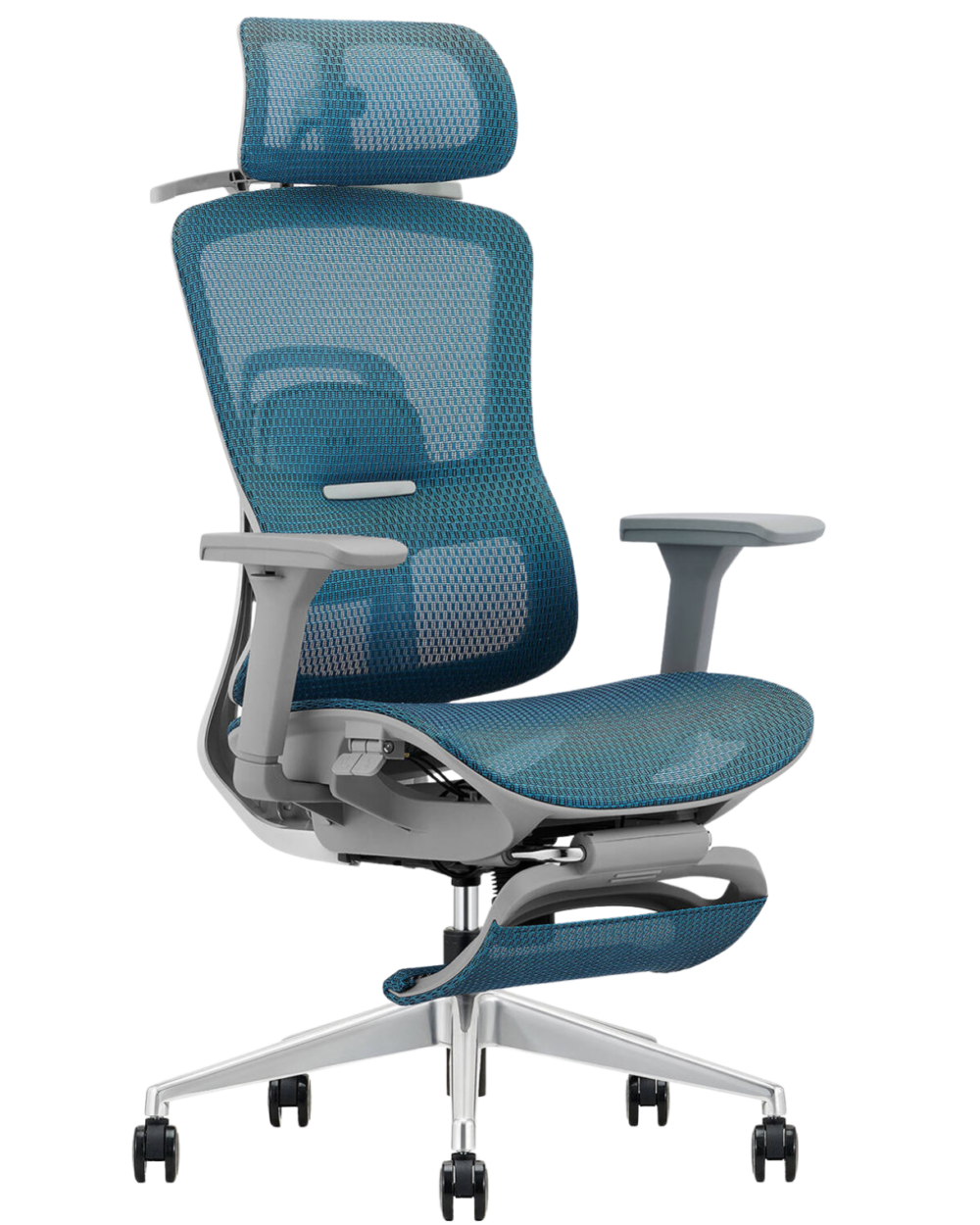 Fotel ergonomiczny ANGEL biurowy obrotowy Homer z podnóżkiem 150kg