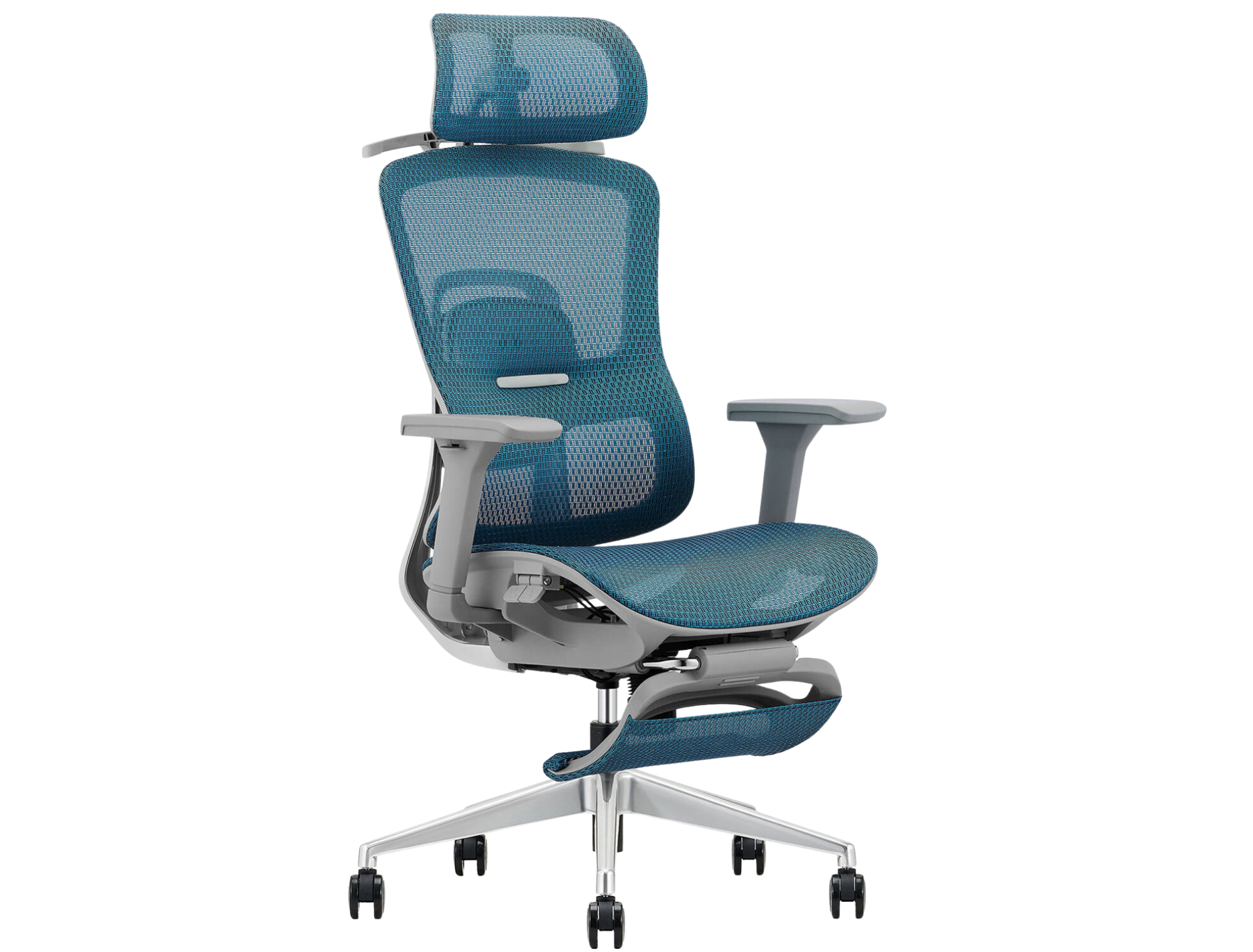 Fotel ergonomiczny ANGEL biurowy obrotowy Homer z podnóżkiem 150kg
