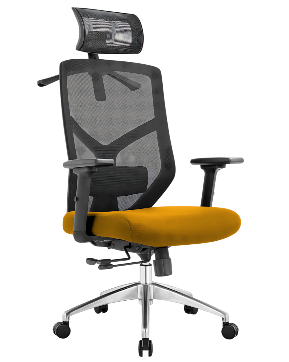 Fotel biurowy ergonomiczny Rosa czarny ANGEL 150 kg KOLOR