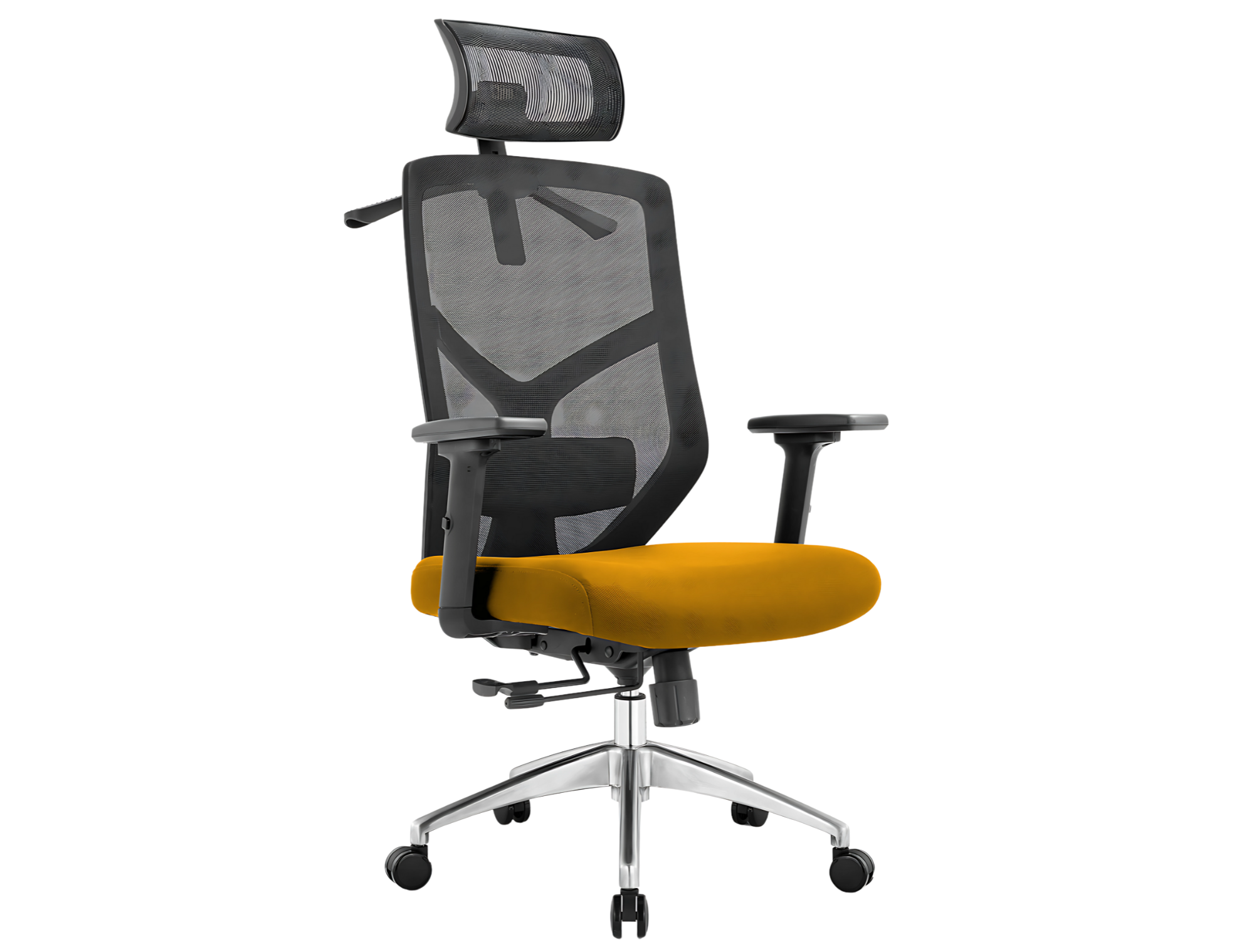Fotel biurowy ergonomiczny Rosa czarny ANGEL 150 kg KOLOR