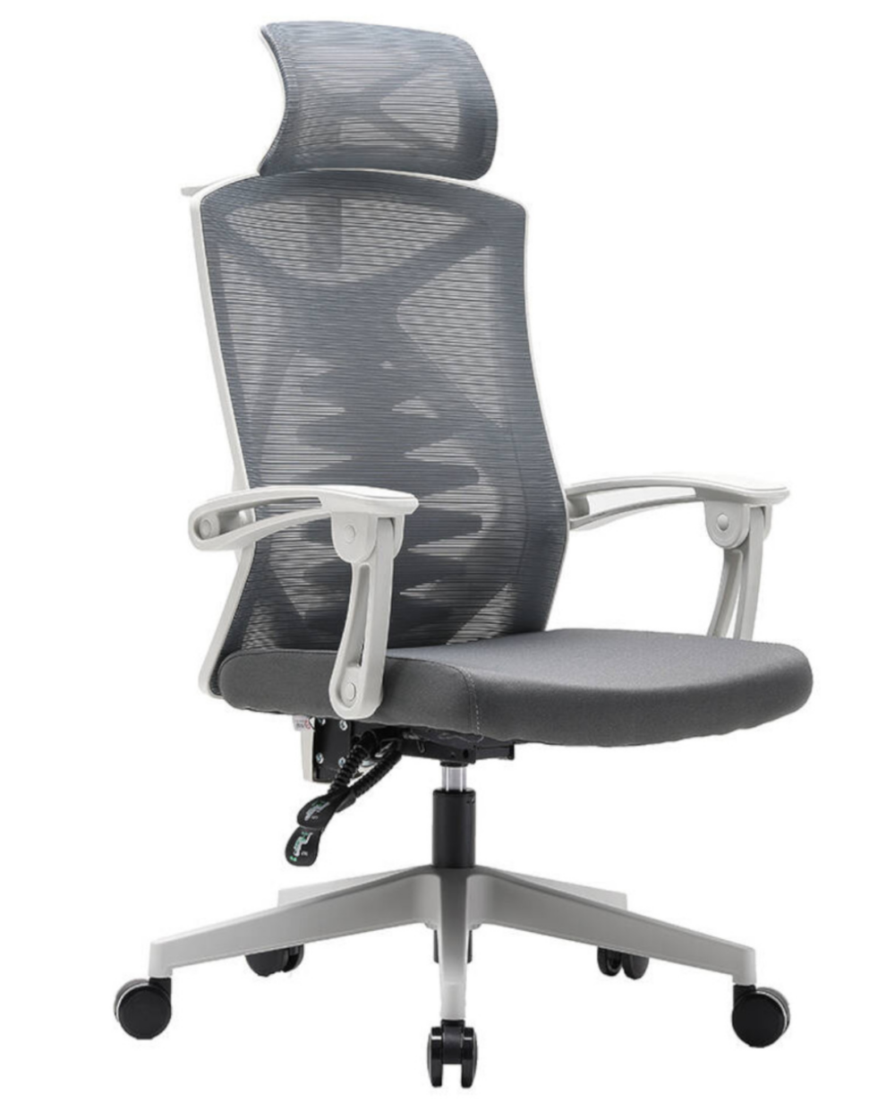 Fotel ergonomiczny ANGEL biurowy obrotowy Spino szary lub czarny  150kg