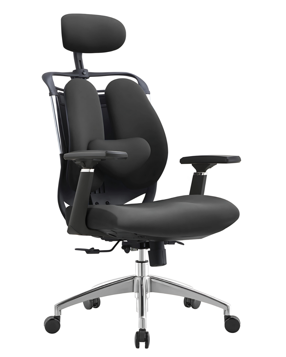 Fotel biurowy ergonomiczny ANGEL Stelio Czarny 150kg