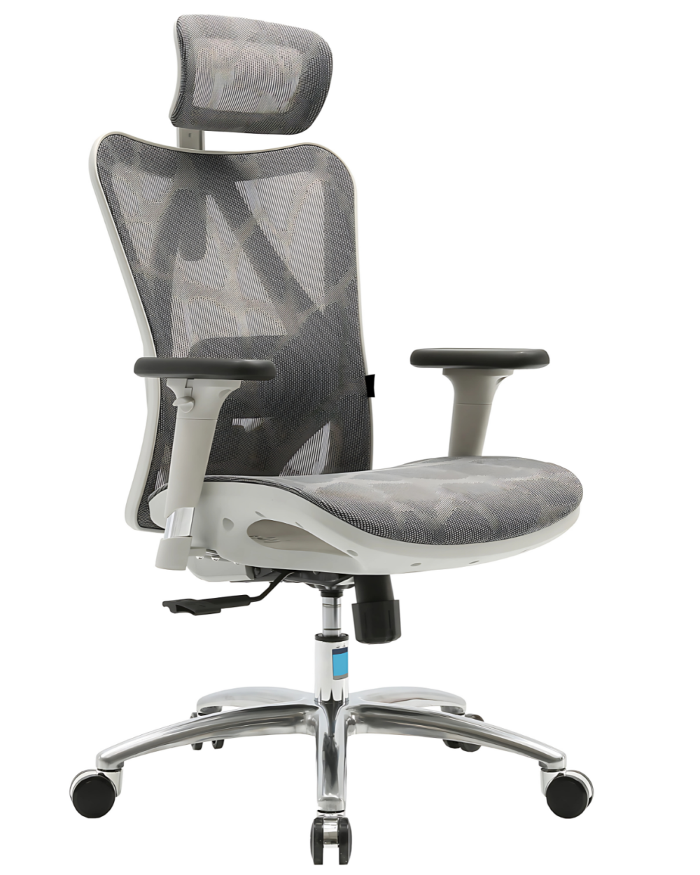 Fotel ergonomiczny ANGEL biurowy obrotowy kalistO szary 150kg