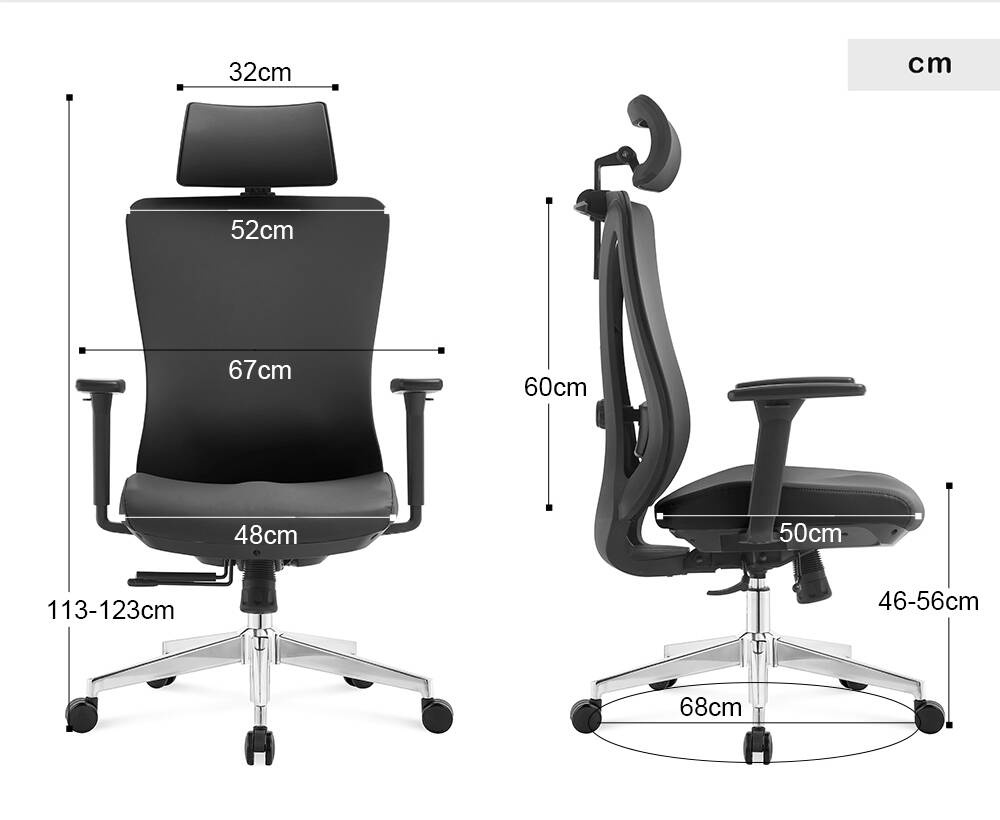 Fotel biurowy ergonomiczny ANGEL GelatO 150kg - obrazek 8