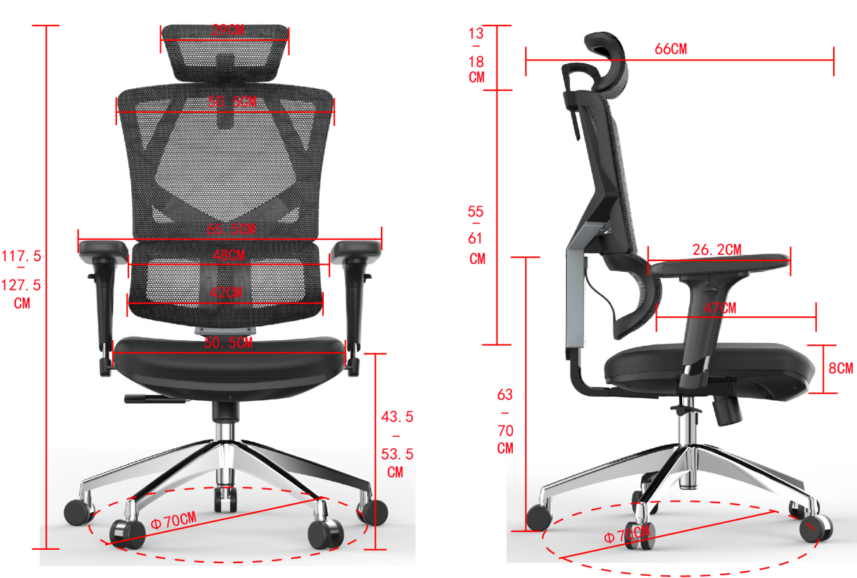 Fotel ergonomiczny ANGEL biurowy obrotowy Dakota 2.0 150kg - obrazek 6
