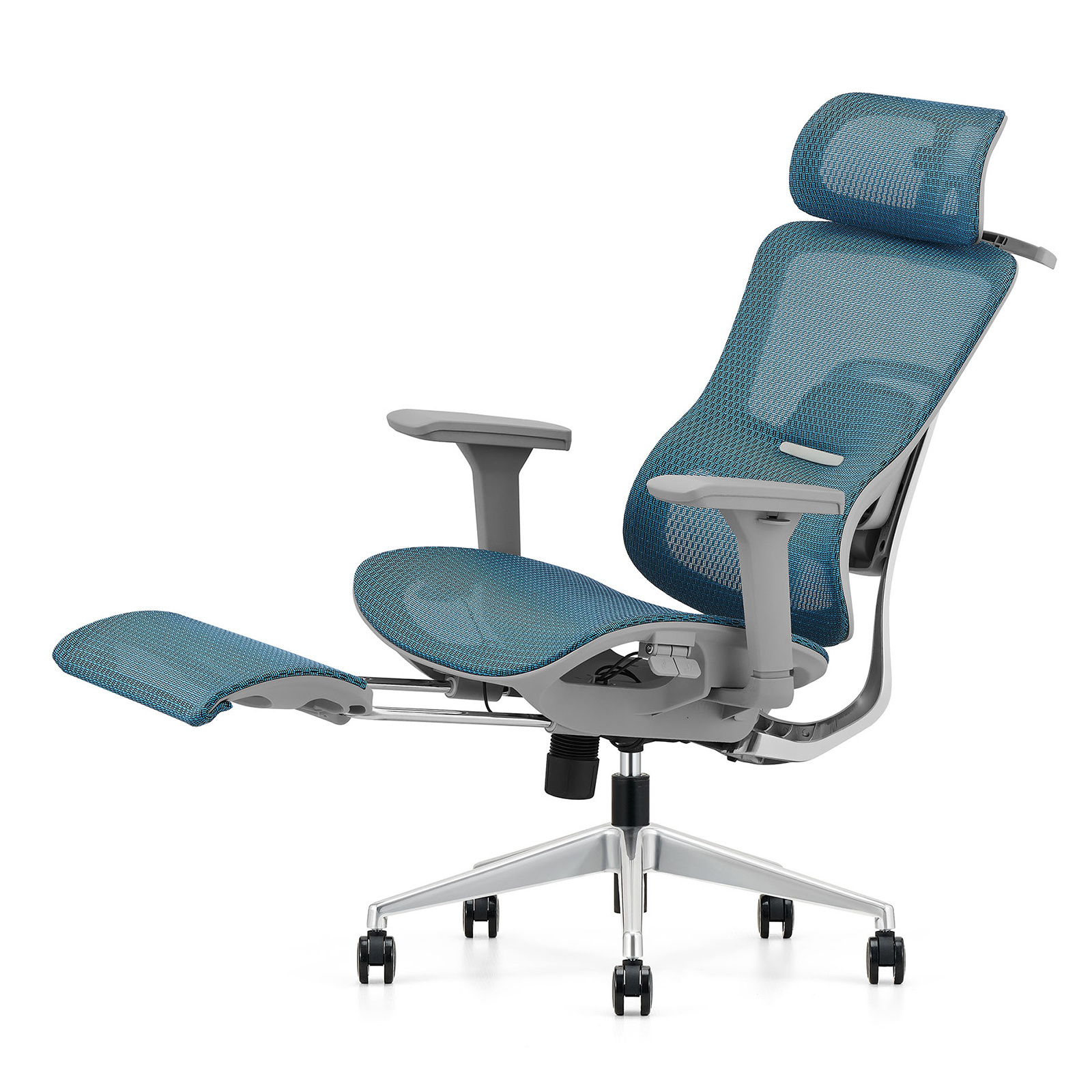 Fotel ergonomiczny ANGEL biurowy obrotowy Homer z podnóżkiem 150kg - obrazek 2