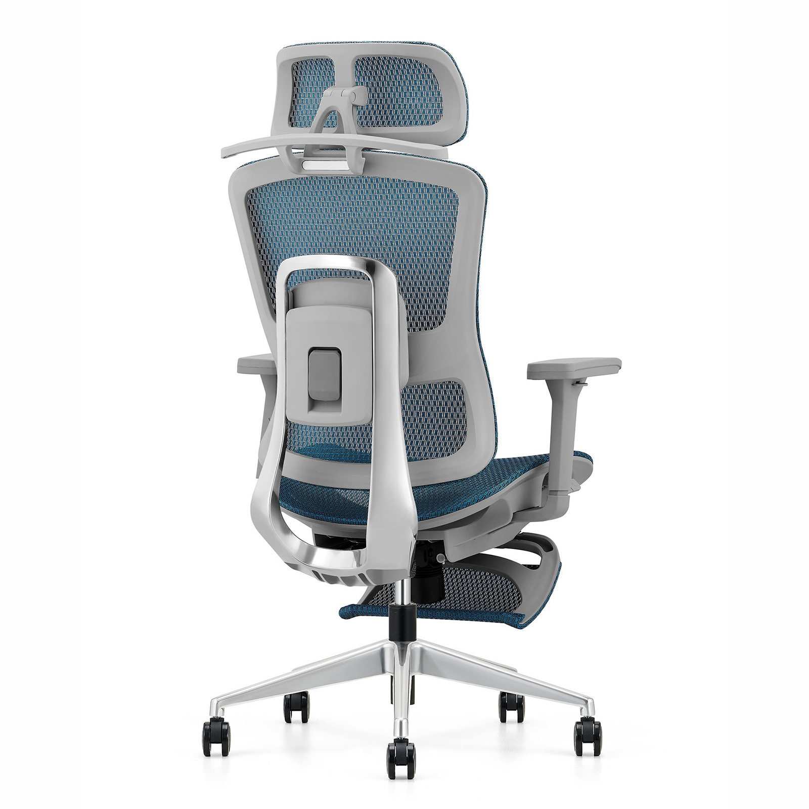 Fotel ergonomiczny ANGEL biurowy obrotowy Homer z podnóżkiem 150kg - obrazek 4