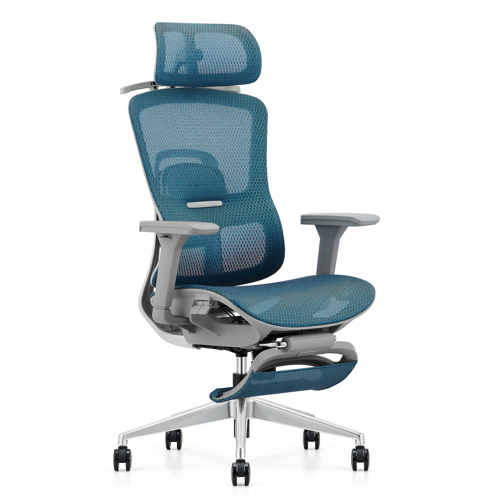 Fotel ergonomiczny ANGEL biurowy obrotowy Homer z podnóżkiem 150kg - obrazek 11
