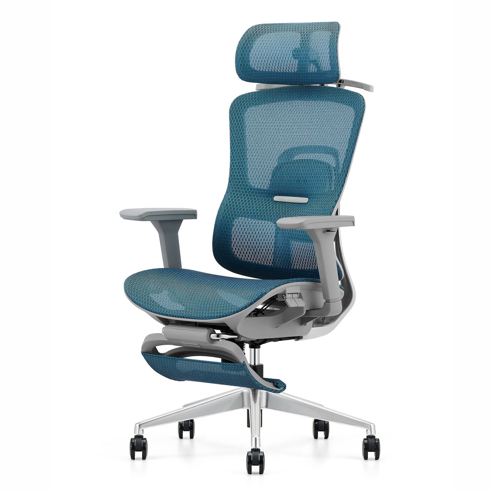 Fotel ergonomiczny ANGEL biurowy obrotowy Homer z podnóżkiem 150kg - obrazek 12