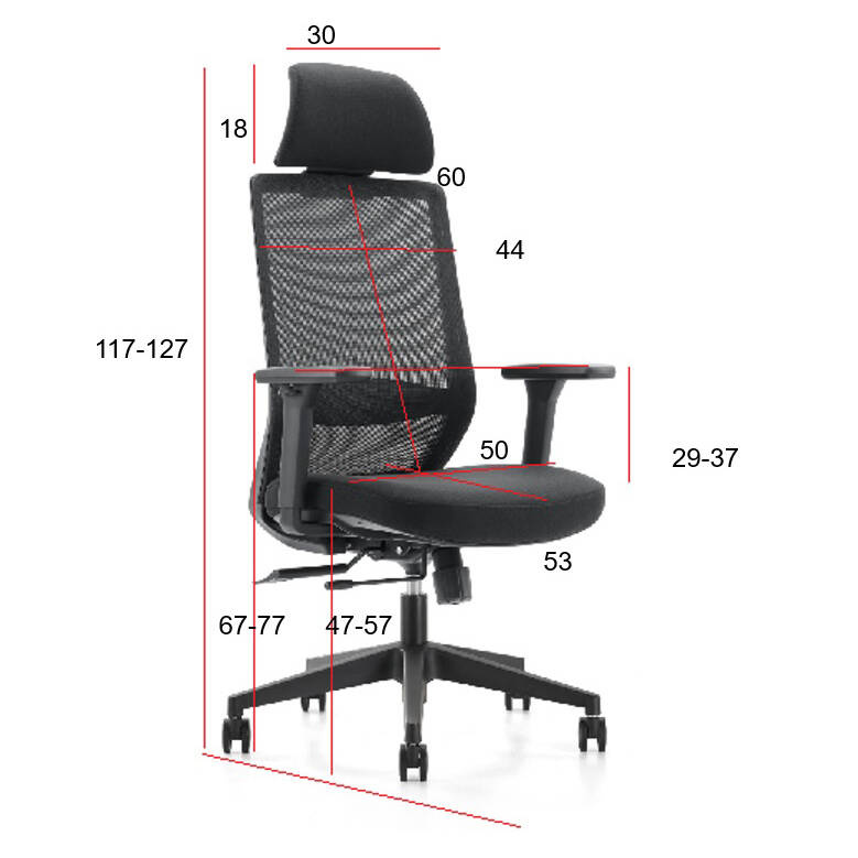 Fotel ergonomiczny ANGEL biurowy obrotowy Perun 150 kg - obrazek 9