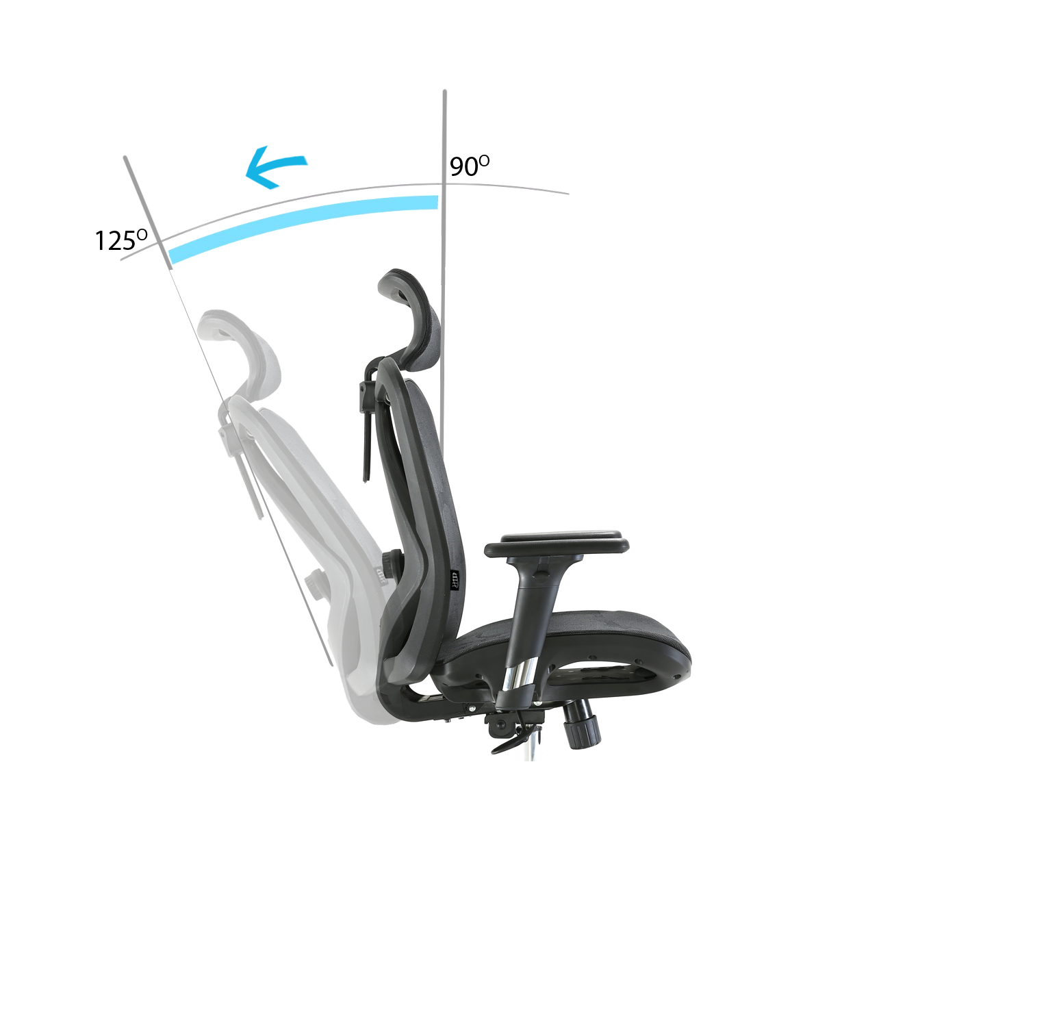 Fotel ergonomiczny ANGEL biurowy obrotowy kalistO 150kg - obrazek 2