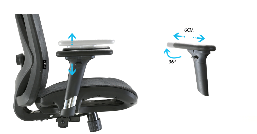 Fotel ergonomiczny ANGEL biurowy obrotowy kalistO 150kg - obrazek 3