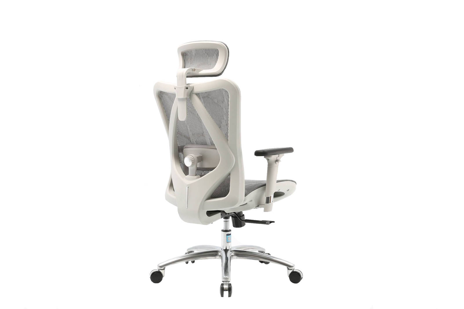 Fotel ergonomiczny ANGEL biurowy obrotowy kalistO szary 150kg - obrazek 8