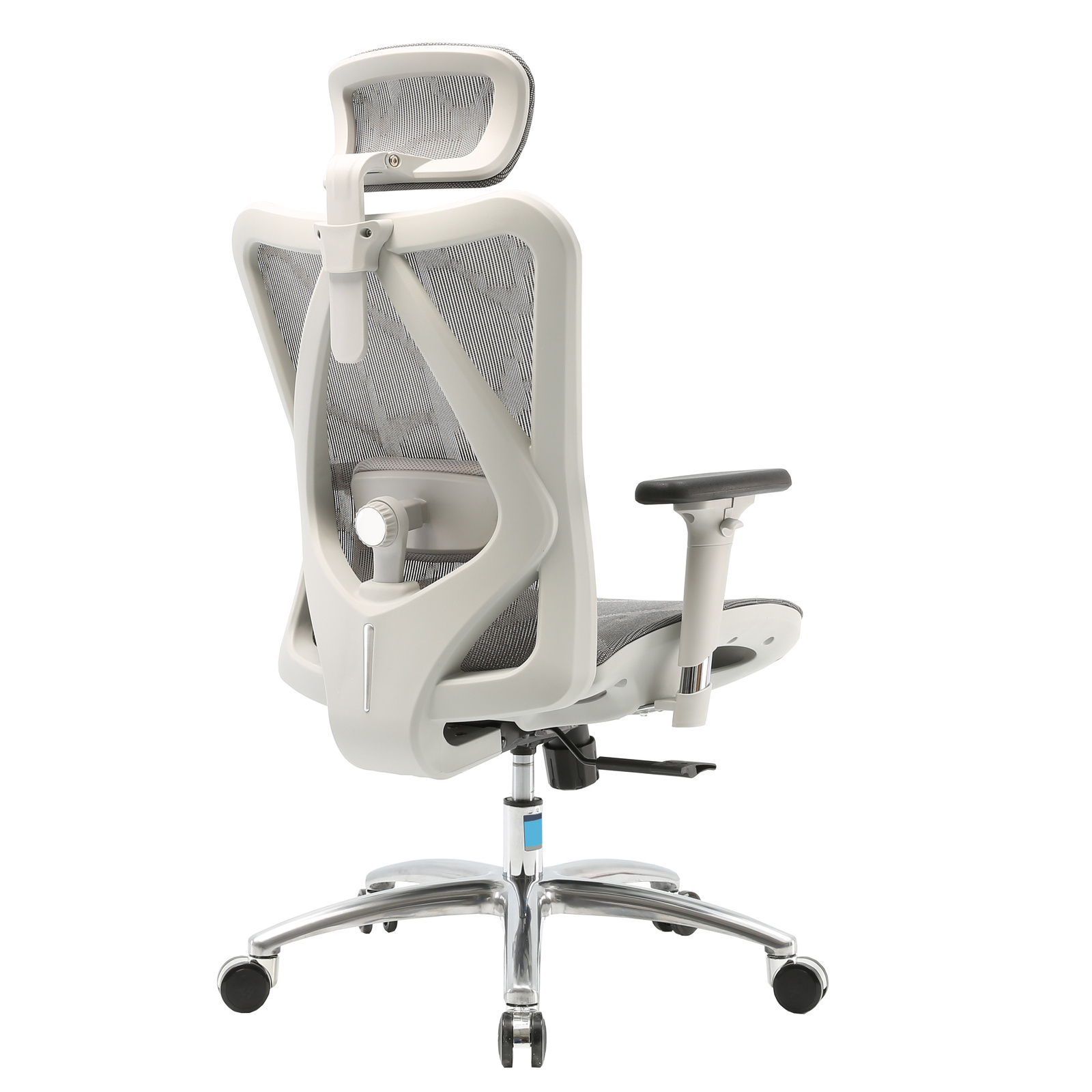 Fotel ergonomiczny ANGEL biurowy obrotowy kalistO szary 150kg - obrazek 13