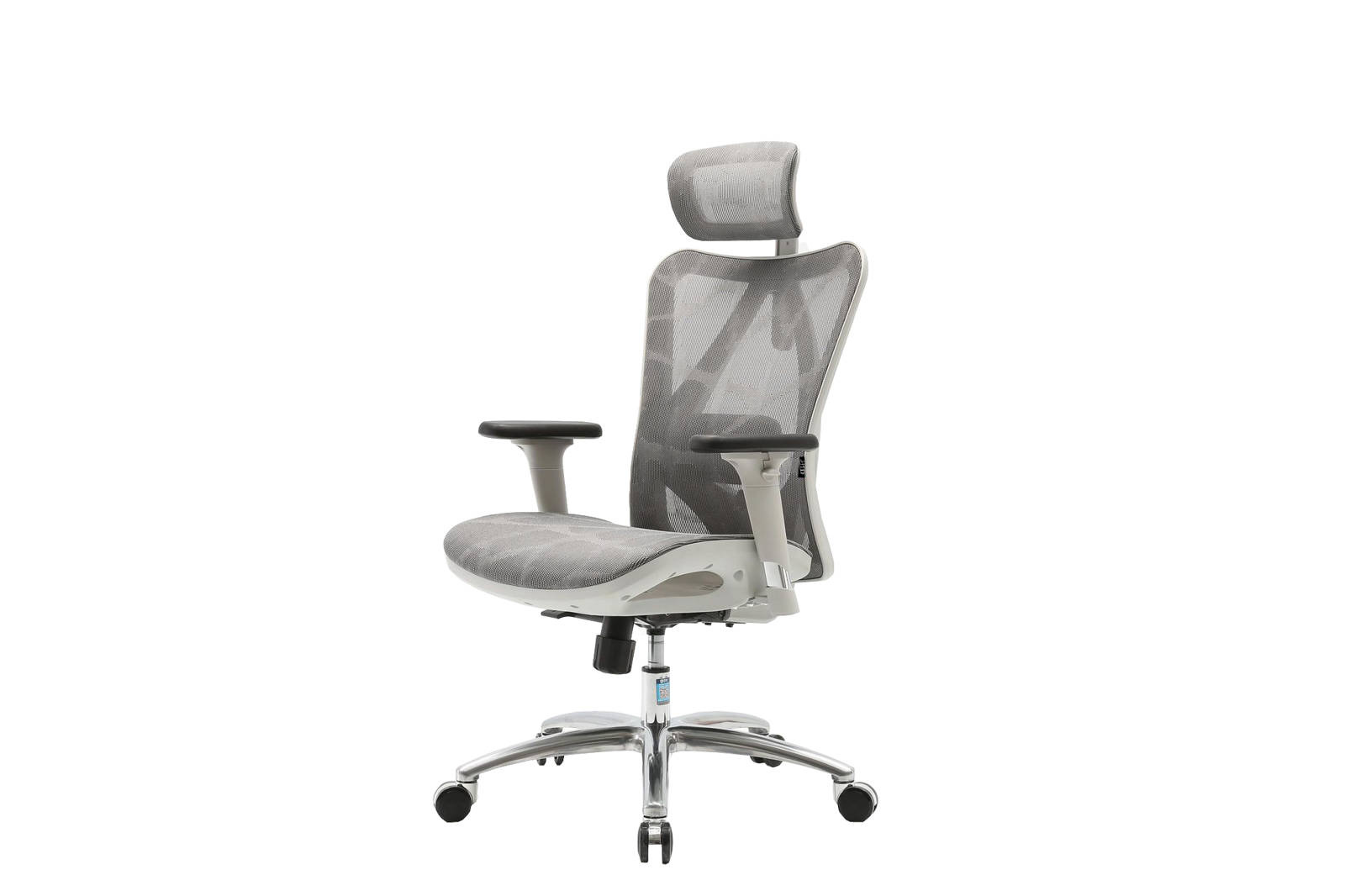 Fotel ergonomiczny ANGEL biurowy obrotowy kalistO szary 150kg - obrazek 15