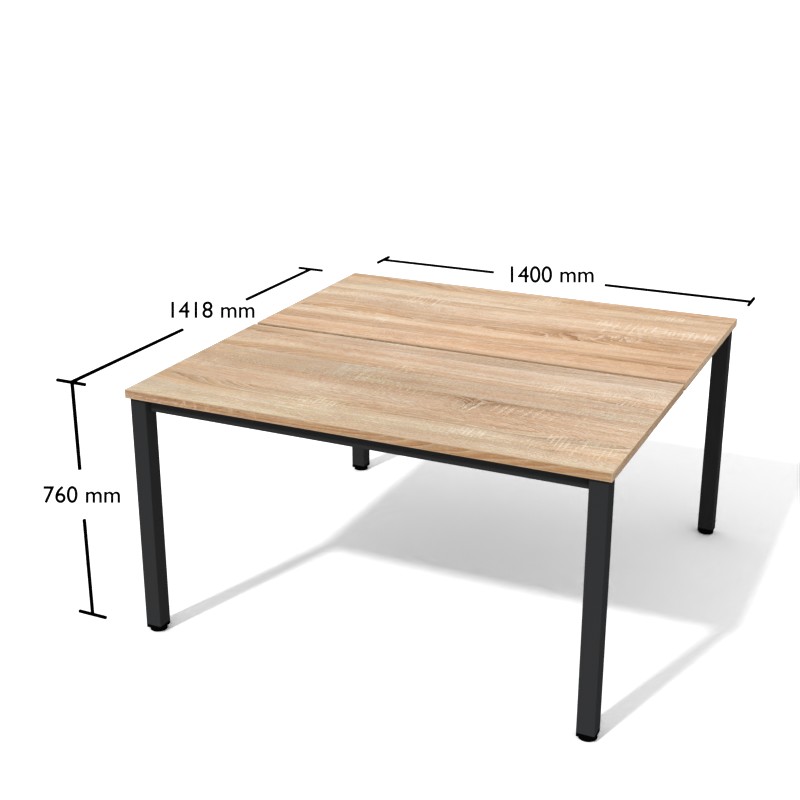 Biurko Btk11 1400 x 1418 x 760h | Meble DUO Btk11 2