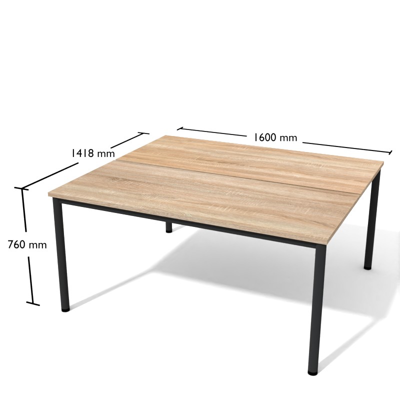 Biurko Bto12 1600 x 1418 x 760h | Meble DUO Bto12