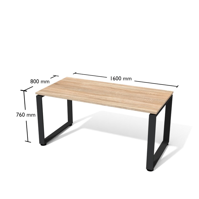Biurko F4-8 1600 x 800 x 760h | Meble DUO XAR F4 8 1