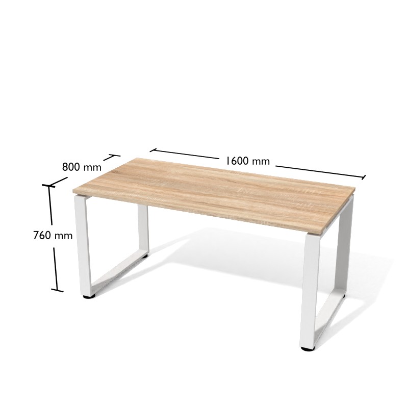 Biurko F4-8 1600 x 800 x 760h | Meble DUO XAR F4 8 2