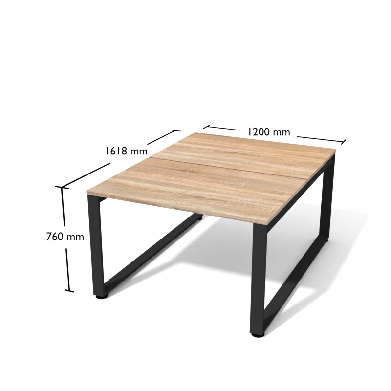 Biurko Gb2-8 1200 x 1618 x 760h | Meble DUO XAR Gb2 8 grafit dab sonoma