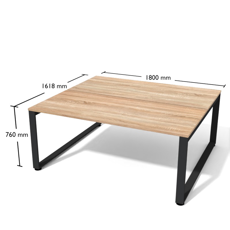 Biurko Gb5-8 1800 x 1618 x 760h | Meble DUO XAR Gb5 8 grafit dab sonoma