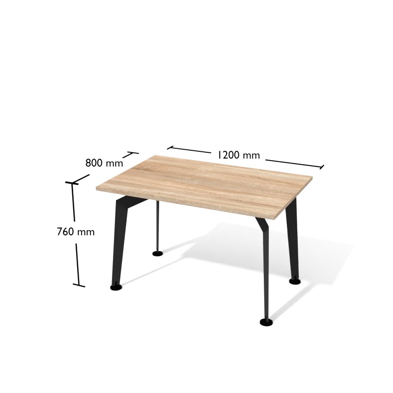 Biurko S2-8 1200x800x760h | Meble DUO XAR S2 8 1