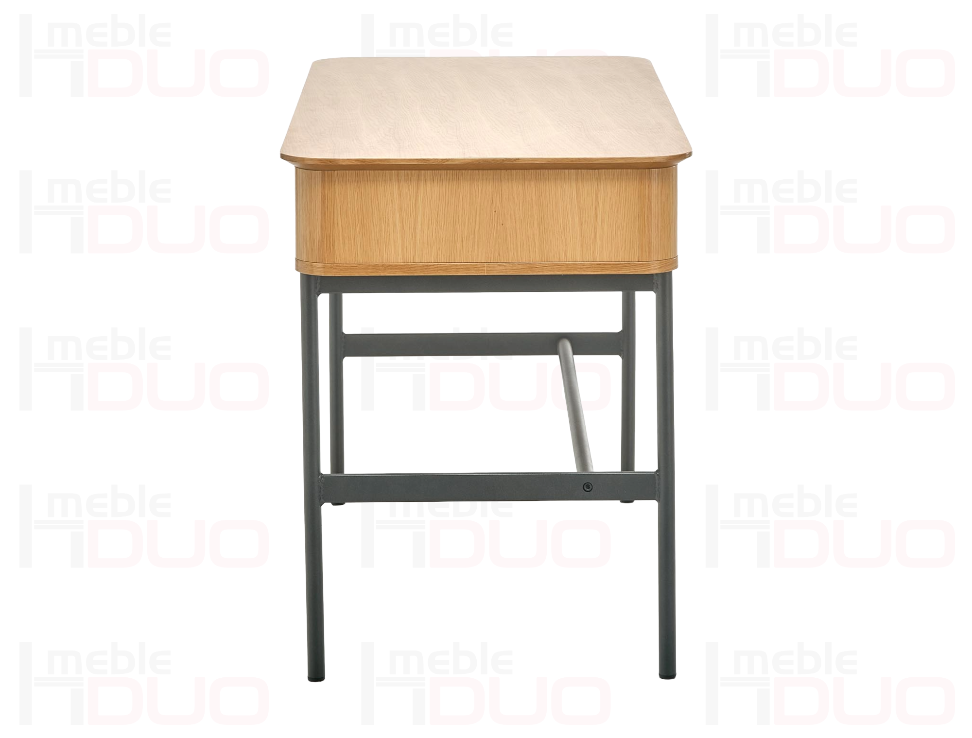 SMART biurko B-1 dąb naturalny/czarny | Meble DUO smart b 1 bok