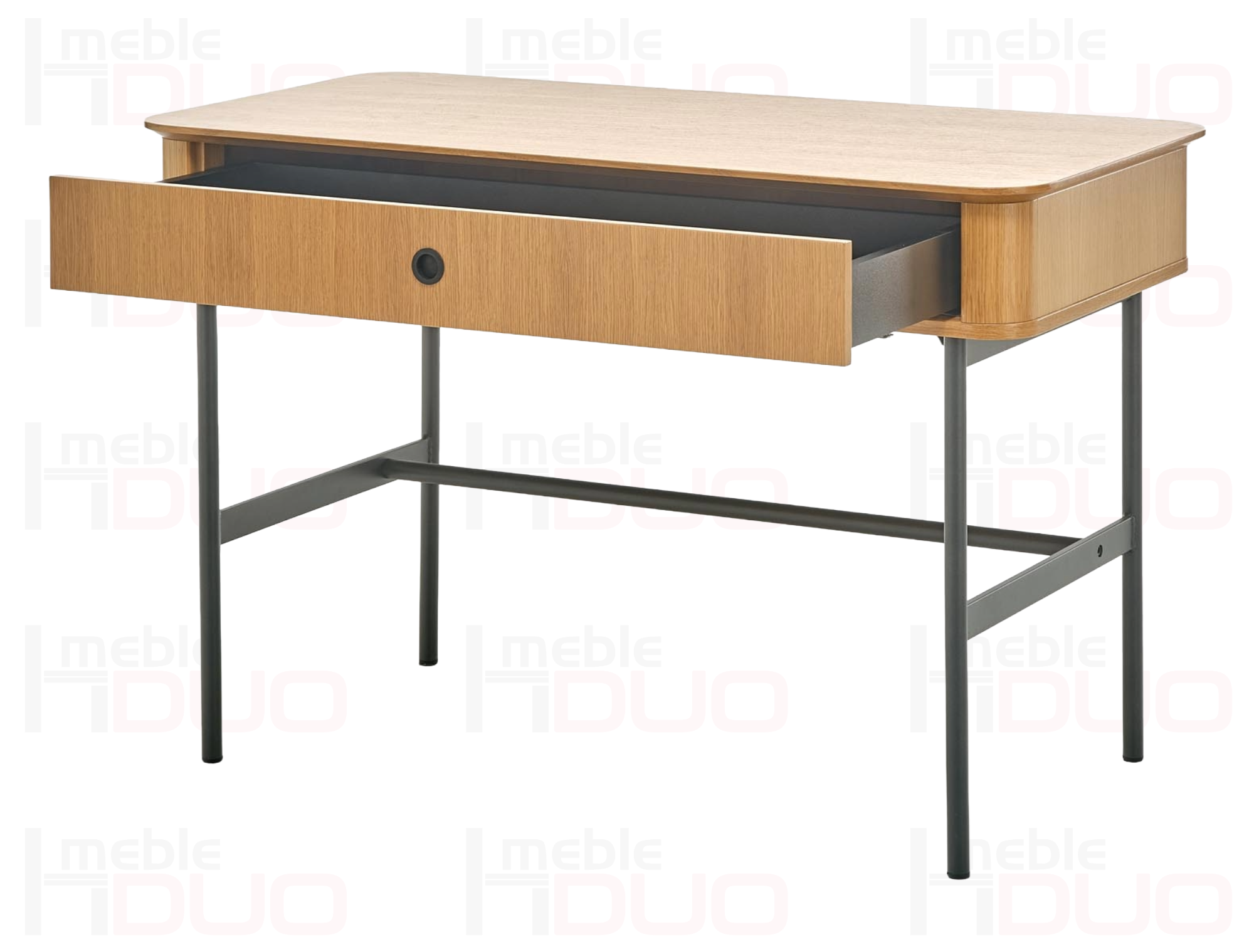 SMART biurko B-1 dąb naturalny/czarny | Meble DUO smart b 1 o