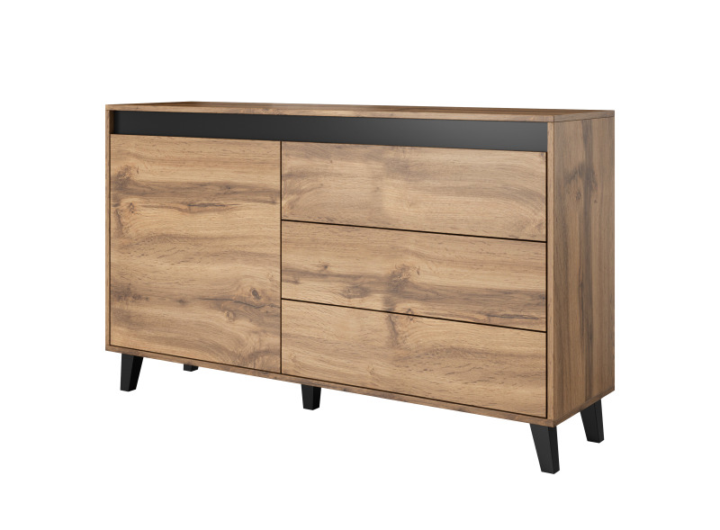 NORD KOMODA DAB WOTAN/ANTRACYT | Meble DUO 5903815004759 2