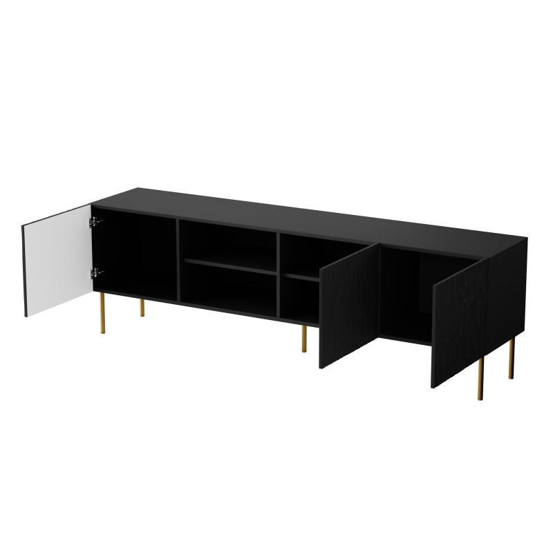 JUNGLE RTV czarny mat/ czarny mat | Meble DUO 5903815008153 5