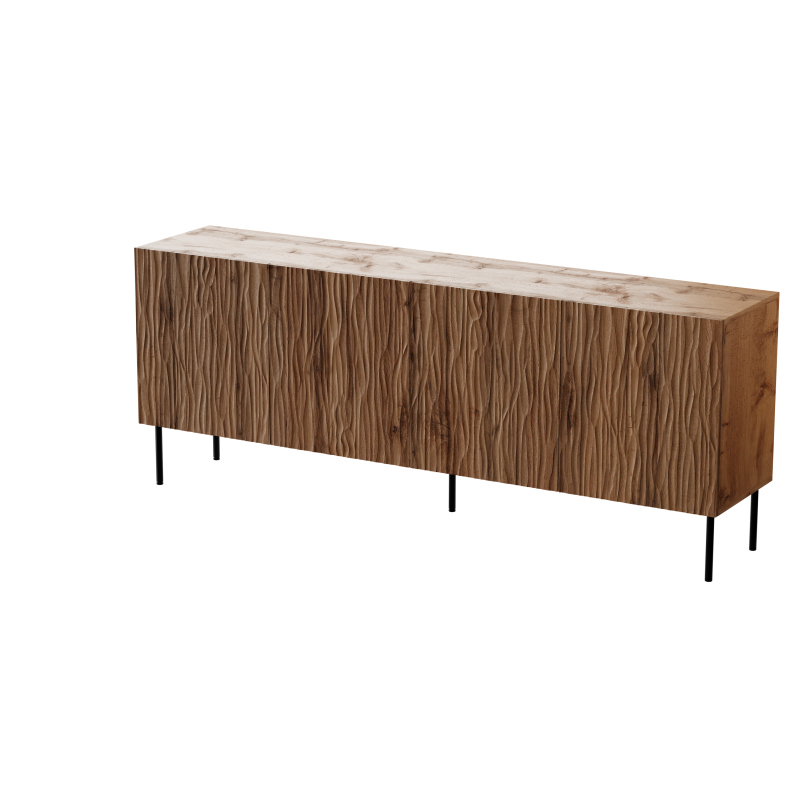 JUNGLE KMODA 190 dąb wotan mat/ czarny mat | Meble DUO 5903815008184 2