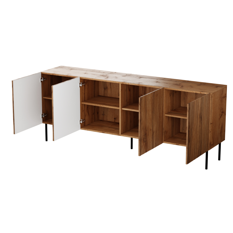JUNGLE KMODA 190 dąb wotan mat/ czarny mat | Meble DUO 5903815008184 3